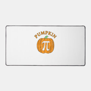 Funny Pumpkin Pie Halloween Thanksgiving Pumpkin P Desk Mat