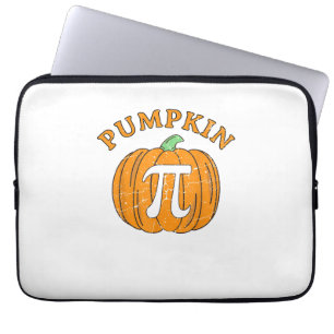 Funny Pumpkin Pie Halloween Thanksgiving Pumpkin P Laptop Sleeve