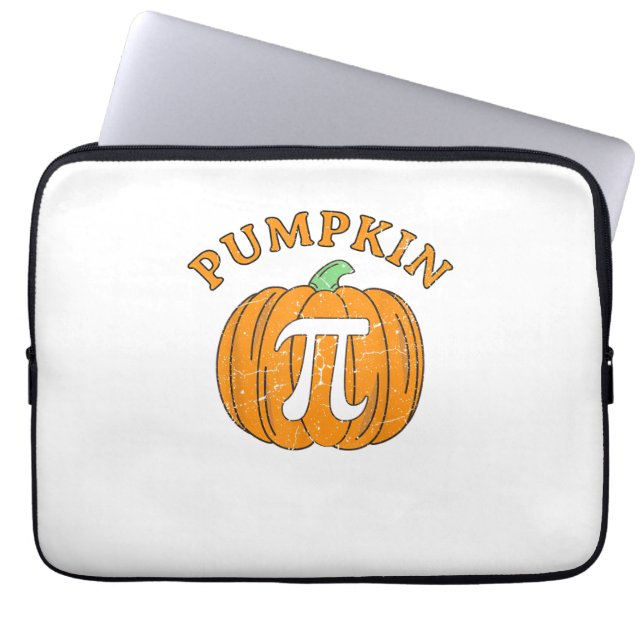 Funny Pumpkin Pie Halloween Thanksgiving Pumpkin P Laptop Sleeve (Front)