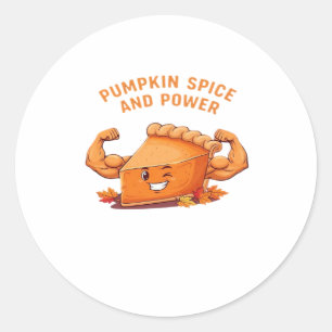 Funny Pumpkin Pie Thanksgiving Classic T-Shirt.png Classic Round Sticker