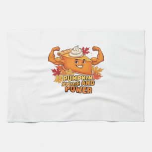 Funny Pumpkin Pie Thanksgiving Oversized T-Shirt.p Tea Towel