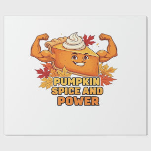 Funny Pumpkin Pie Thanksgiving Oversized T-Shirt.p Wrapping Paper