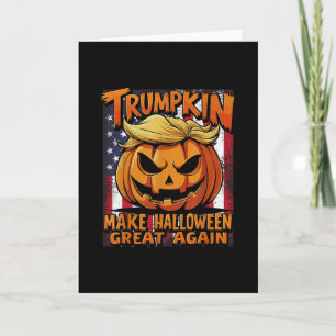 Funny Pumpkin Trump Trumpkin Make Halloween Great Card