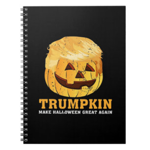 Funny Pumpkin Trumpkin Halloween Notebook