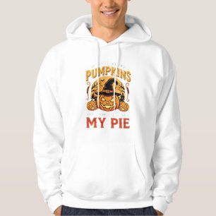 Funny Pumpkins Halloween Pie Design_1 Hoodie