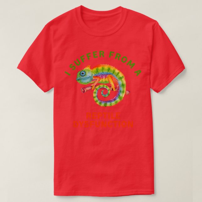 Funny Pun Chameleon T-Shirt (Design Front)