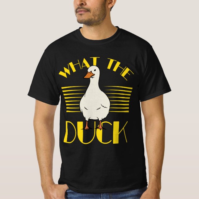 Funny Pun Duck Lover - What The Duck Shirt (Front)