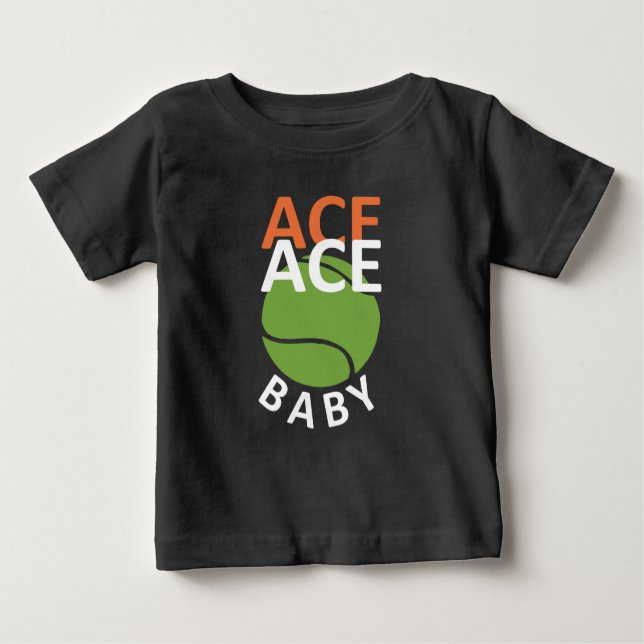 Funny Pun For Tennis Player Baby T-Shirt (Front)