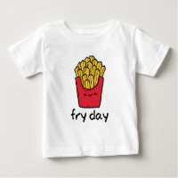 Funny pun Friday happy french fries cartoon