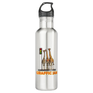 Funny Pun Giraffe Jam  710 Ml Water Bottle