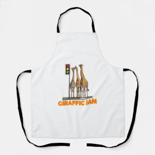 Funny Pun Giraffe Jam  Apron