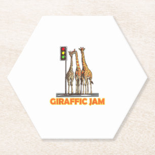 Funny Pun Giraffe Jam Paper Coaster