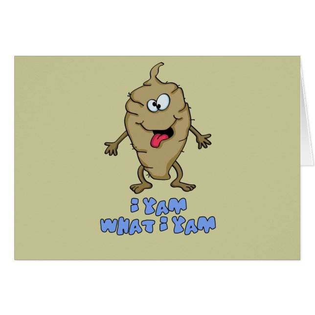 Funny Pun - I Yam What I Yam (Front Horizontal)