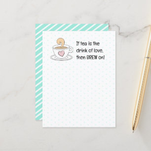 Funny Pun Jokes About Tea Postcard