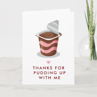 Funny Pun Pudding Mother's Day Greeting Card