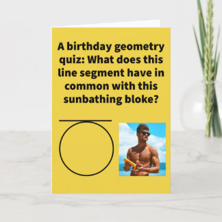 Funny Pun Tan Gents Happy Birthday Card