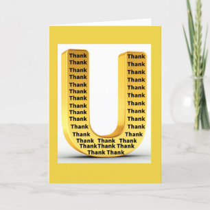 Funny Pun Thank U Card