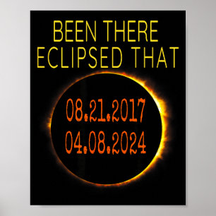 Funny Pun Total Solar Eclipse Poster