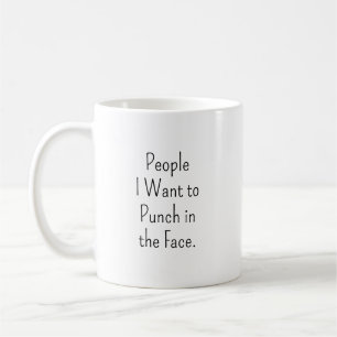 Funny Punch In Face Coworker Meeting Survival Coffee Mug