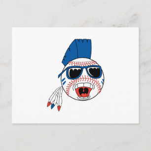 Funny Punk Baseball Postcard