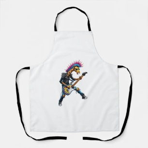 Funny Punk Giraffe, Rock'n Roll Goth Giraffe, Guit Apron