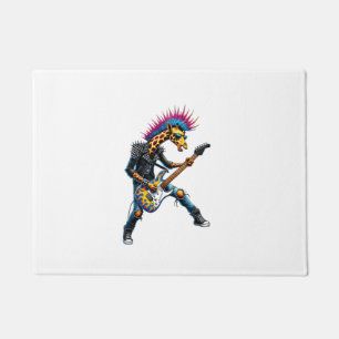 Funny Punk Giraffe, Rock'n Roll Goth Giraffe, Guit Doormat