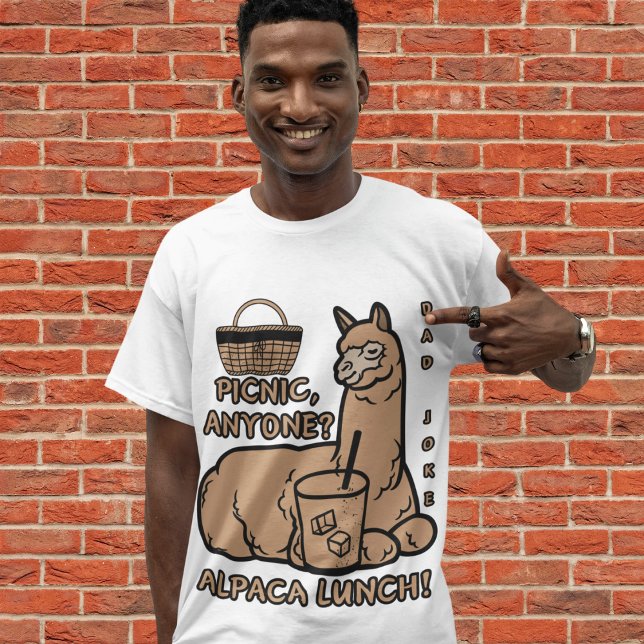 "Funny Puns" Silly - Alpaca Lunch! Picnic T-Shirt (Creator Uploaded)