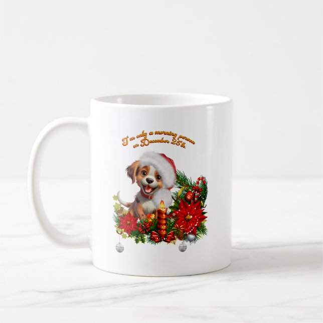 Funny puppy  coffee mug (Left)
