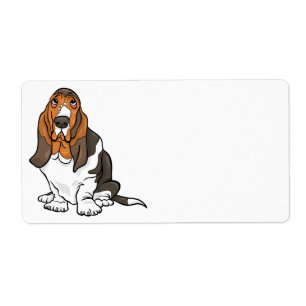 Funny Puppy Dog Cartoon Cute Basset Hound