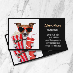 Funny puppy dog cat animal hospital veterinarian business card