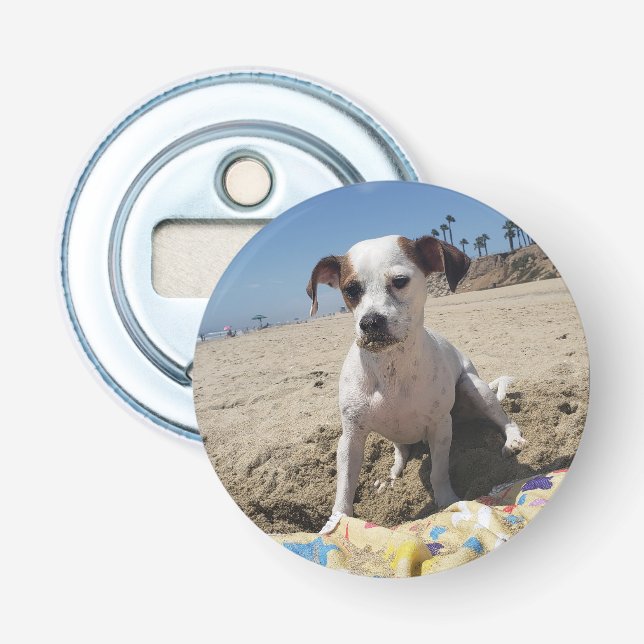 Funny Puppy Magnetic Bottle Opener (Front)