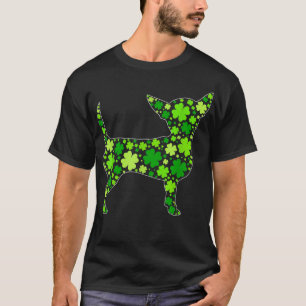 Funny Puppy Shamrock Chihuahua Dog St T-Shirt