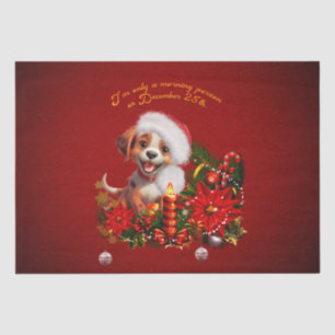 Funny puppy tissue paper