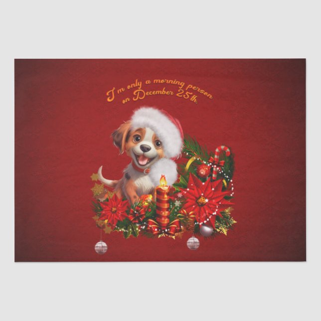 Funny puppy  tissue paper (Front)