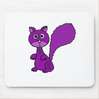 Funny Purple Squirrel Cartoon