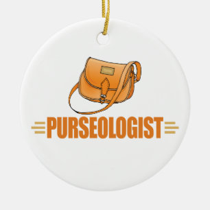 Funny Purse Lover Ceramic Ornament