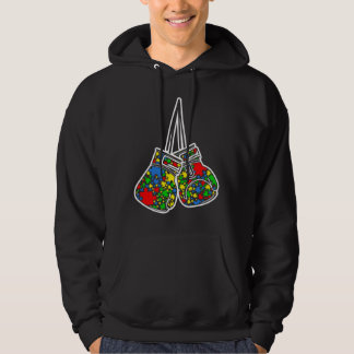 Funny Puzzle Boxing Autism Awareness Men Women Kid Hoodie