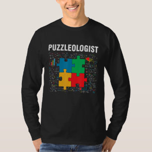 Funny Puzzleologist Jigsaw Puzzles Math Lover T-Shirt