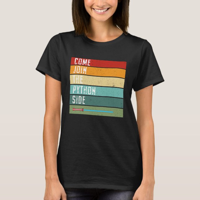 Funny Python Programmer Coding Engineer Computer D T-Shirt (Front)