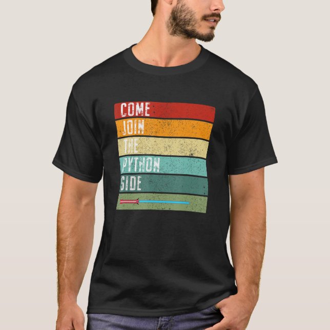 Funny Python Programmer Coding Engineer Computer D T-Shirt (Front)