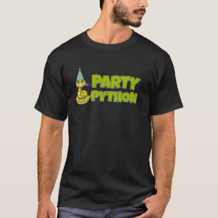 Funny Python Snake Reptile Serpent Party Animal Sn T-Shirt