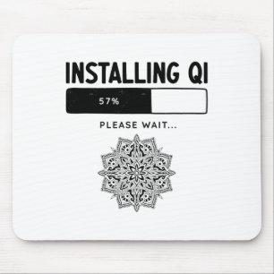 Funny Qigong Martial Arts Tai Chi Yoga Meditation Mouse Pad