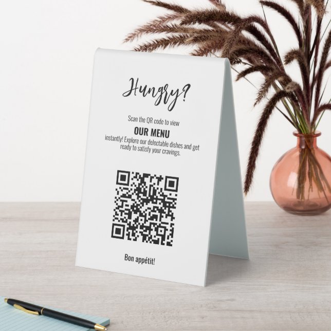 💍Funny QR code MENU Minimalist Elegant  (In SItu (Table))