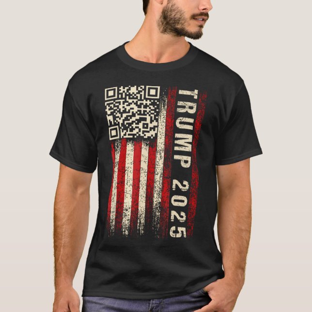 Funny Qr Donald Trump Dancing 4745 Code Video  T-Shirt (Front)