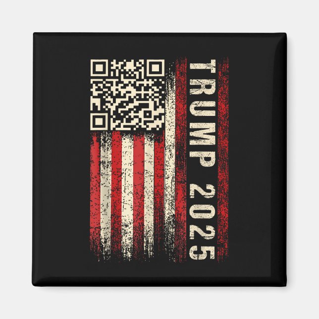 Funny Qr Donald Trump Dancing 47_45 Code Video  Magnet (Front)