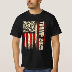 Funny QR donald trump dancing 47/45 code video T-Shirt