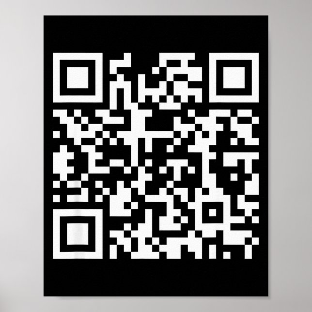 Funny Qr Don't Be A Little Btch Code Saying Quote  Poster (Front)