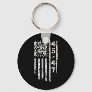 Funny Qr He's Back President Trump Code Key Ring