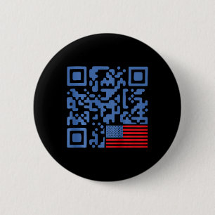 Funny Qr President Trump 4547 Dancing Dance Moves 6 Cm Round Badge