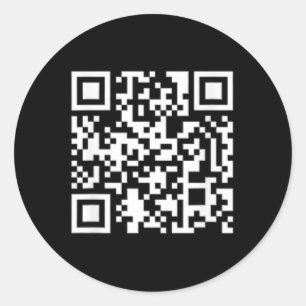 Funny Qr President Trump 4547 Dancing Dance Moves Classic Round Sticker
